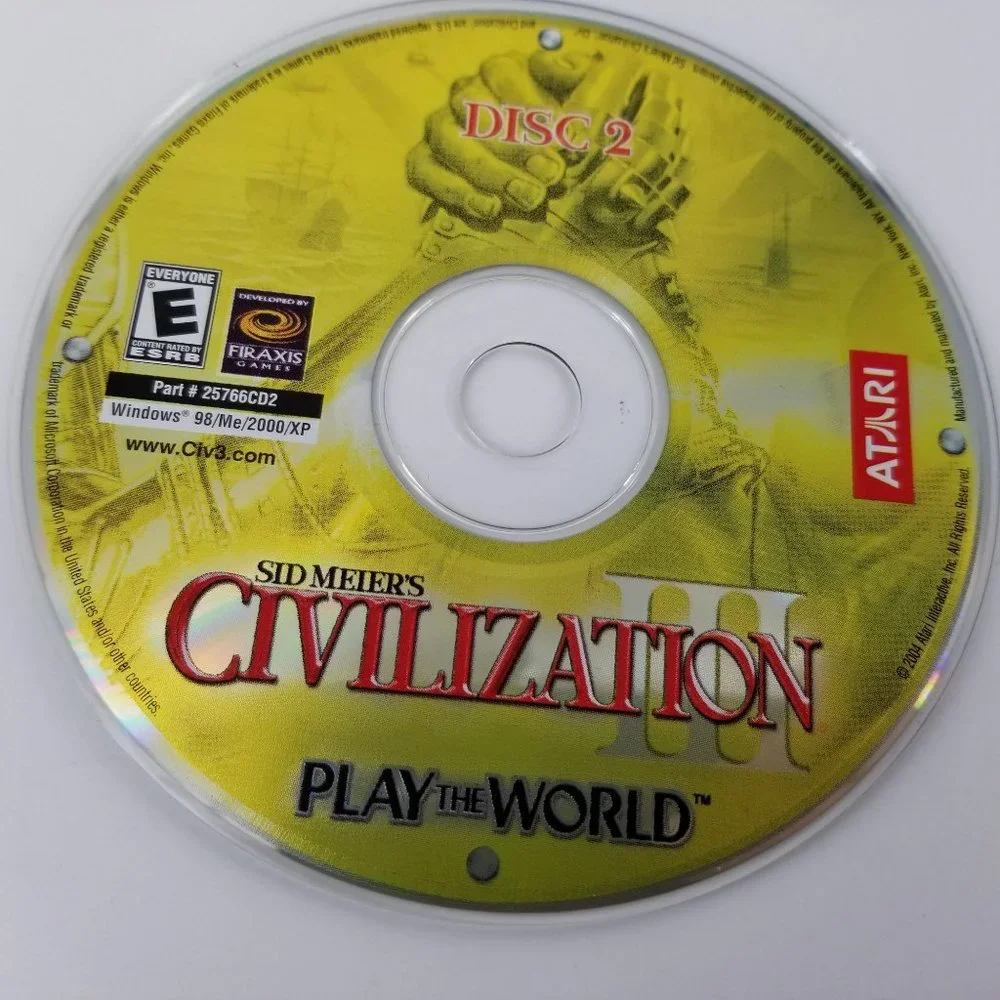 Civilization III Complete Windows PC CD Rom Game Build Explore Conquer Lead